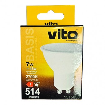 ΛΑΜΠΑ LED BASIS PAR16 GU10 7W 514Lm 2700K VITO